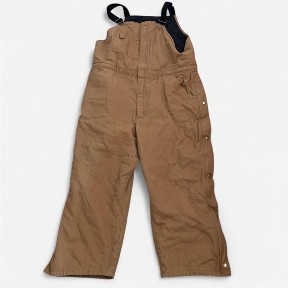 Duluth Trading Co Vintage Lined Heavy Duty Overalls Work Bibs - Picture 1 of 6